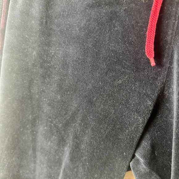 DKNY Velour Wide Leg Lounge Pants Sweatpants size Medium Black - Picture 9 of 10